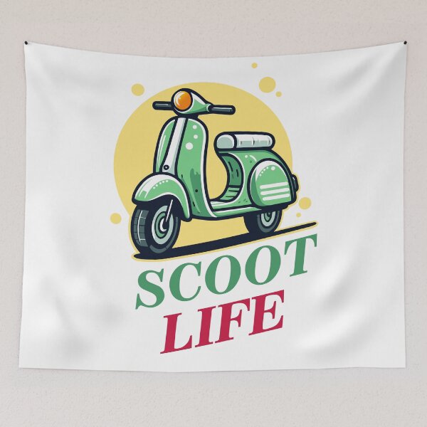 Item preview, Embark on a Vibrant Journey: Experience the Mod Lifestyle with a Vespa Scooter Ride, an Essential Part of Scooter Life designed and sold by GFelizNav.