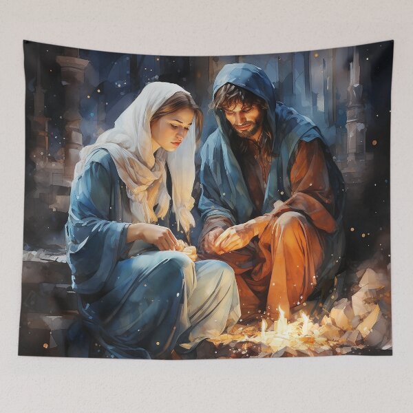 Item preview, Mary, Joseph, and the Manger designed and sold by CastleBySea.