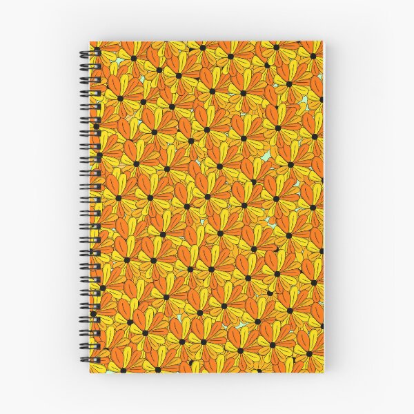 Item preview, Orange and yellow floral pattern designed and sold by MCantonArt.