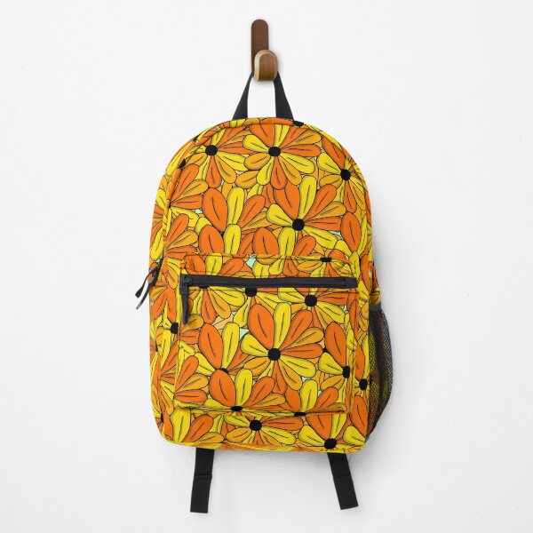 Item preview, Orange and yellow floral pattern designed and sold by MCantonArt.