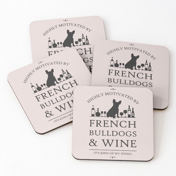Item preview, Highly Motivated by French Bulldogs and Wine designed and sold by RycoTokyo81.