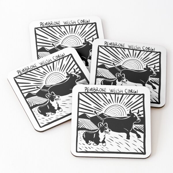 Item preview, Pembroke Welsh Corgi Stamp Art designed and sold by BrinaDraws.