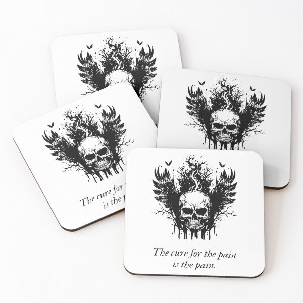 Item preview, Life quote - Skulls - Pain designed and sold by VictoryMoonX.