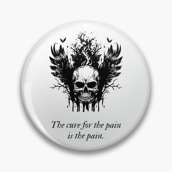 Item preview, Life quote - Skulls - Pain designed and sold by VictoryMoonX.