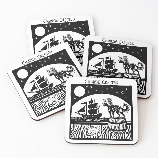 Item preview, Chinese Crested Stamp Art designed and sold by BrinaDraws.