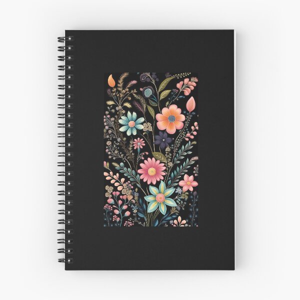 Item preview, Good elegant flowers in black designed and sold by PreetyYO.