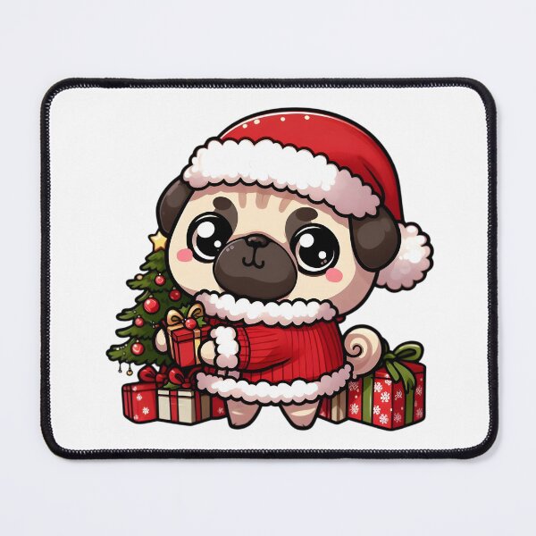 Item preview, Chibi Pug in Christmas designed and sold by City0fDreams.