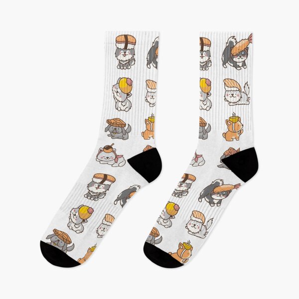 Item preview, Cute Puppy with Sushi Rolls designed and sold by patternjp.