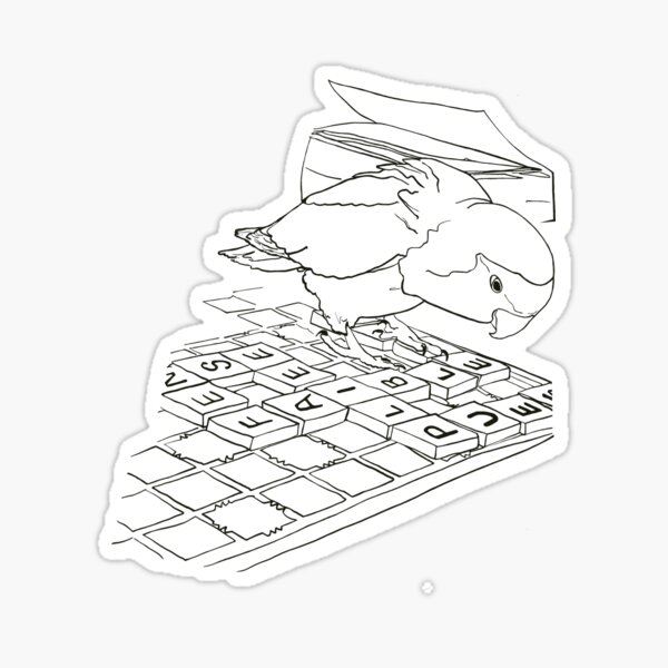 Item preview, The bird wins at Scrabble designed and sold by Emilie Tremblay.