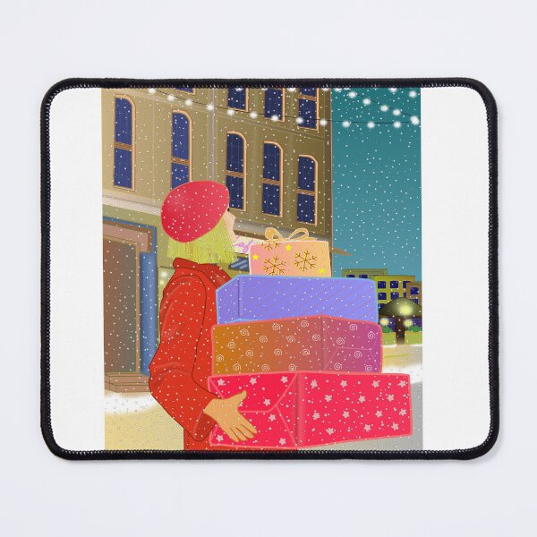 Item preview, CITY LANDSCAPE ON CHRISTMAS NIGHT designed and sold by Angela Guaiquirian.
