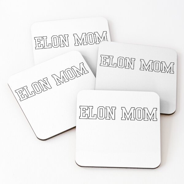 Item preview, ELON UNIVERSITY MOM - BLOCK BLACK AND WHITE - VARSITY RETRO  designed and sold by jessicaleah15.
