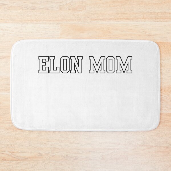 Item preview, ELON UNIVERSITY MOM - BLOCK BLACK AND WHITE - VARSITY RETRO  designed and sold by jessicaleah15.