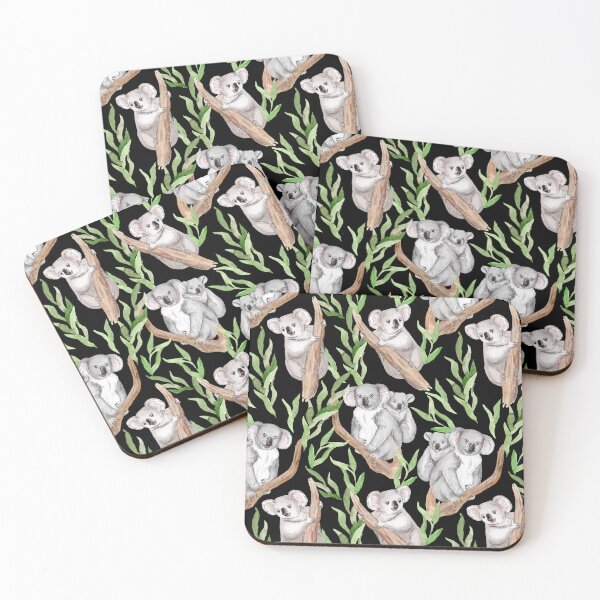Item preview, Mother and Baby Koalas, Eucalyptus Trees, Pattern,  Australian designed and sold by Jaydee001.