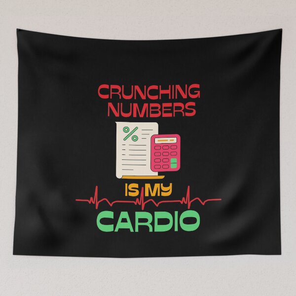 Item preview, Funny Accountant Crunching Numbers Is My Cardio Accounting designed and sold by MagicSD Designs.