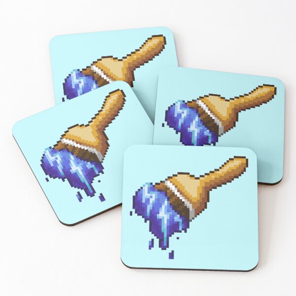 Item preview, Neopet Electric Blue Paint Brush Pixel Art designed and sold by AyrosArts.