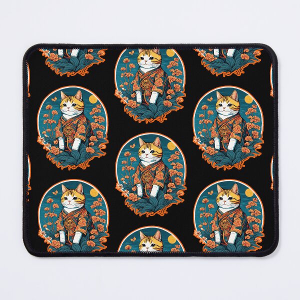 Item preview, Cat Wearing Kimono designed and sold by WoodburyLake.