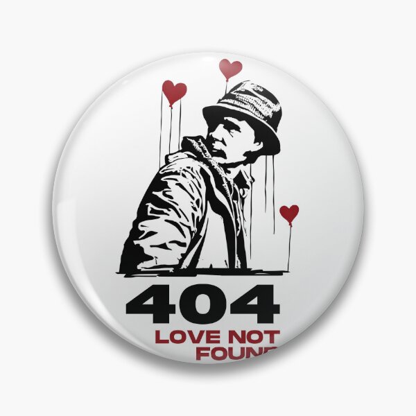 Item preview, 404 Love Not Found Stencil Graffiti Street Art designed and sold by collectees1.