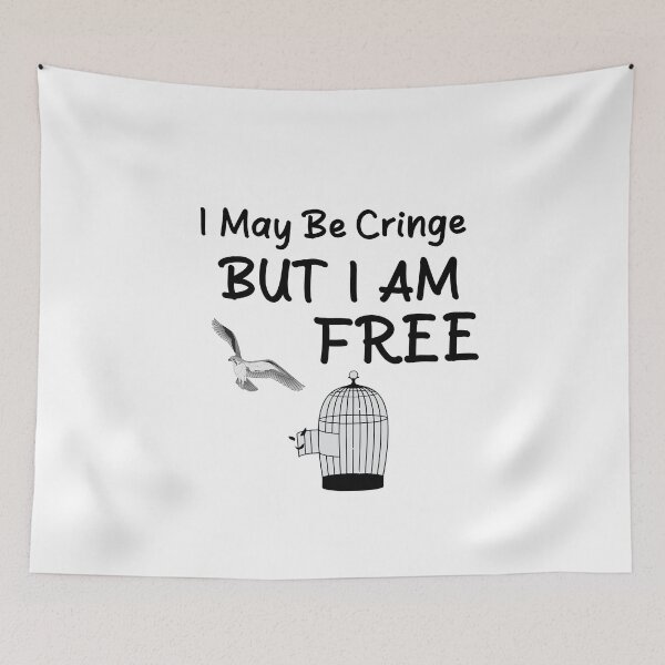 Item preview, I May Be Cringe, But I Am Free - Unique and Expressive Tee for Free Spirits designed and sold by HaHaArtwork.