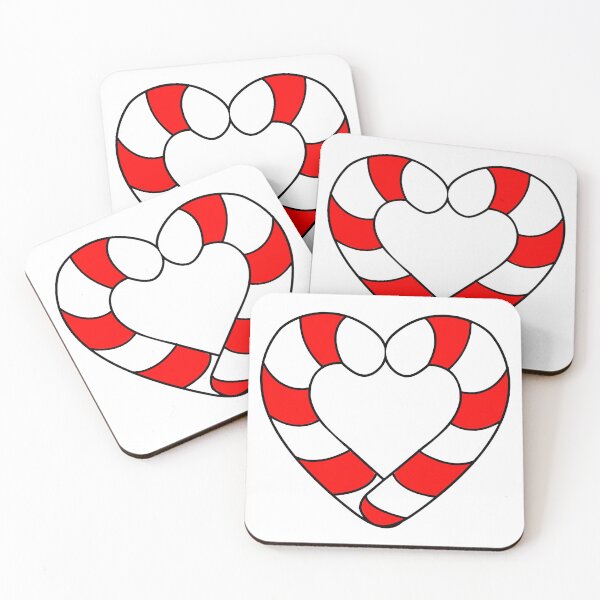 Item preview, Candy Cane Heart Red designed and sold by HarveyHandcraftsandDesigns.