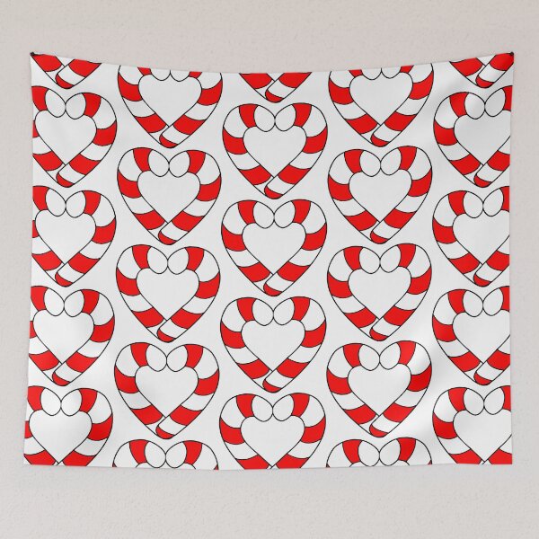 Item preview, Candy Cane Heart Red designed and sold by HarveyHandcraftsandDesigns.