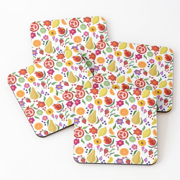 Item preview, Fun Fruits Lemon Pomegranate Flower Peach designed and sold by Michela-TR.
