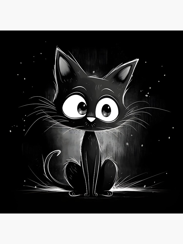 Cute Little Black Kitten Sticker For Sale By Xiao Xuans Redbubble 5981