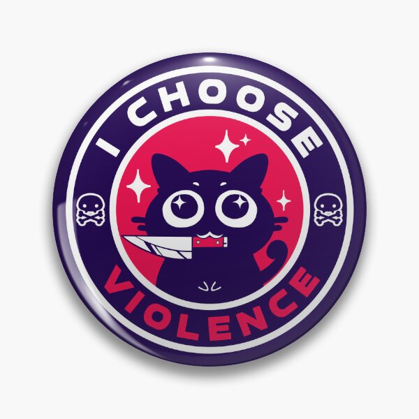 Item preview, I Choose Violence - Cat Lover - Dark designed and sold by Kactwo Studio.