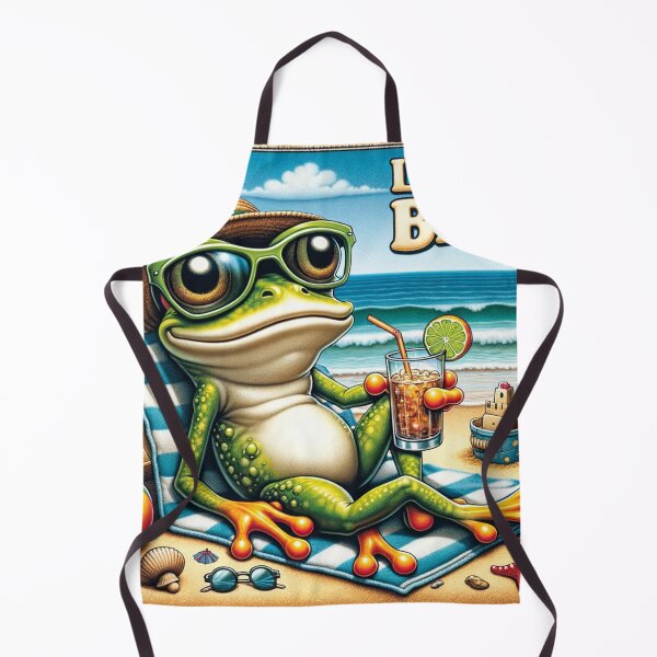 Item preview, Cartoon Frog "Life's a Beach" designed and sold by Zestpond.