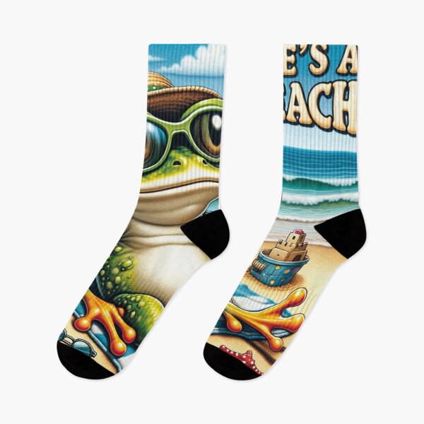 Item preview, Cartoon Frog "Life's a Beach" designed and sold by Zestpond.