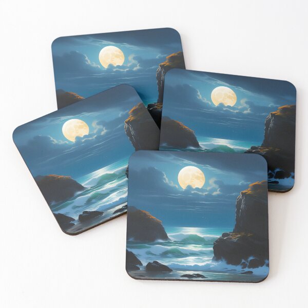Item preview, Paisaje Generado Por Ai Olas Del Mar designed and sold by My Artprintz.