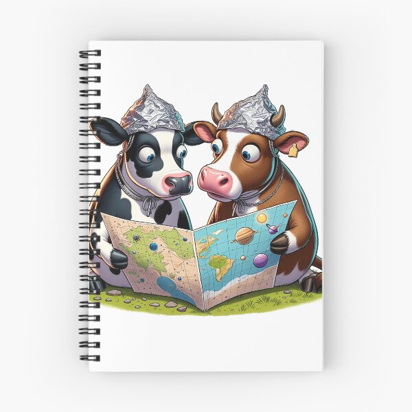 Item preview, Galactic Bovine Adventures - Cows with Tin Foil Hats designed and sold by Moo-larious Creations From Down Udder.