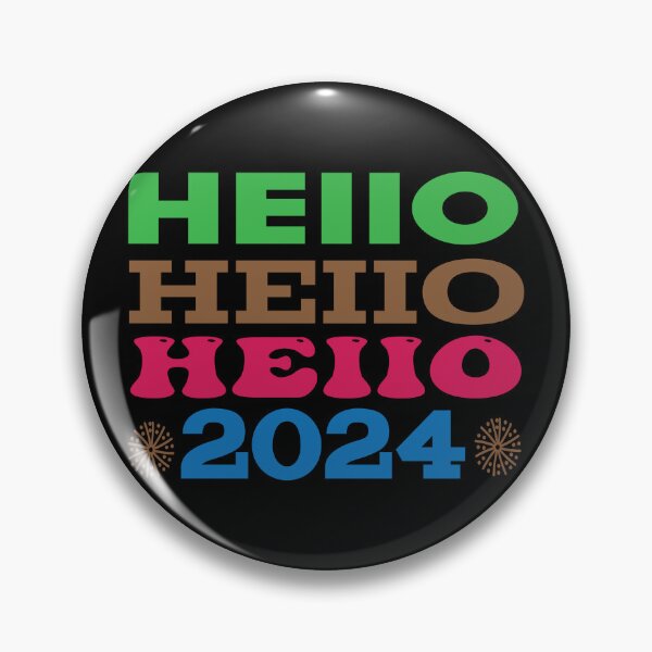 Item preview, Hello hello hello 2024, A Happy New Year! designed and sold by Cerulean-Shop.