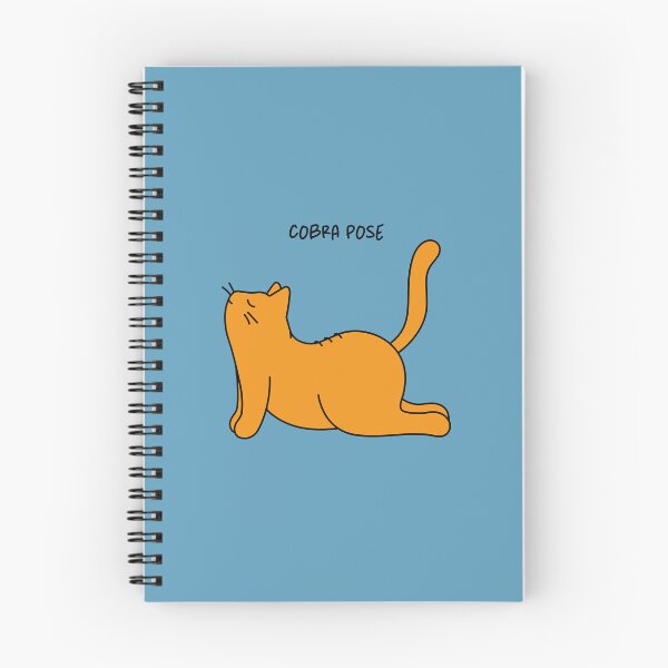 Item preview, 'COBRA POSE' Artwork Of Orange Cat Stretching, Cat Doing Yoga. designed and sold by Picky-Cat.