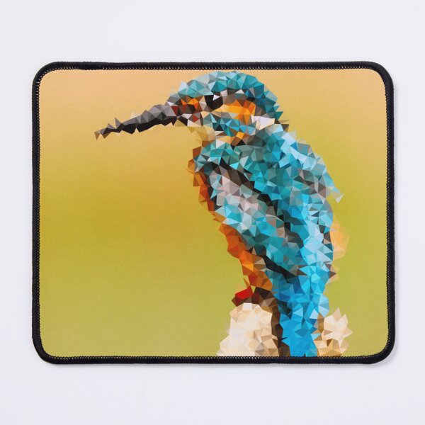 Item preview, Kingfisher Low Polygon Digital Low Poly Art designed and sold by SpiroJo.
