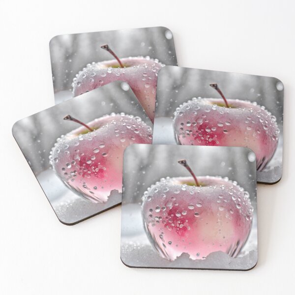 Item preview, Glass Apple Covered In Snow designed and sold by LyssasMindArt.
