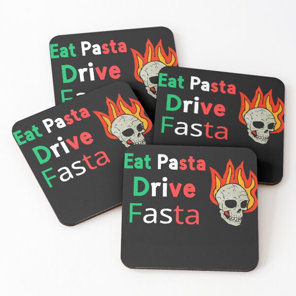 Item preview, eat pasta drive fasta  designed and sold by artcultreone.