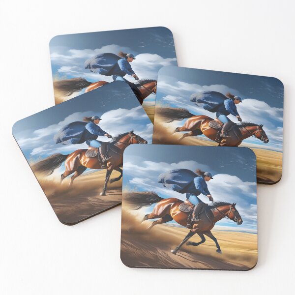 Item preview, Guy with no eyes riding a horse with five legs designed and sold by My Artprintz.