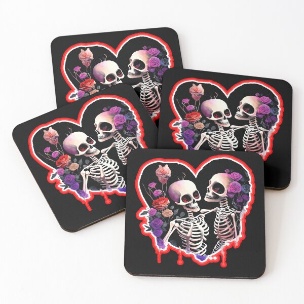 Item preview, Skeleton Heart Valentines Day  designed and sold by WoodburyLake.