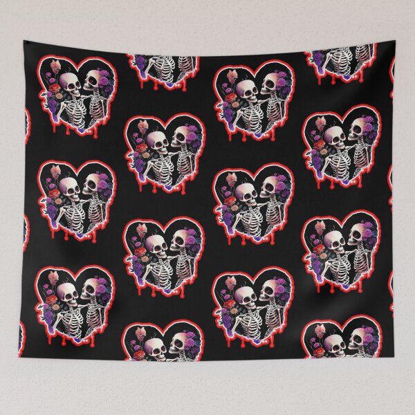 Item preview, Skeleton Heart Valentines Day  designed and sold by WoodburyLake.