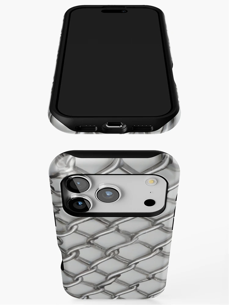 Thumbnail 3 of 4, iPhone Case, Chain Link Pattern designed and sold by Patternliss.