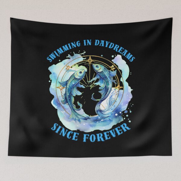 Item preview, Swimming In Daydreams Since Forever. pisces season designed and sold by ZodiacWonders.