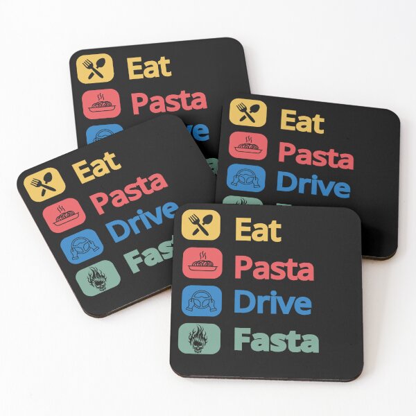 Item preview, eat pasta drive fasta  designed and sold by artcultreone.