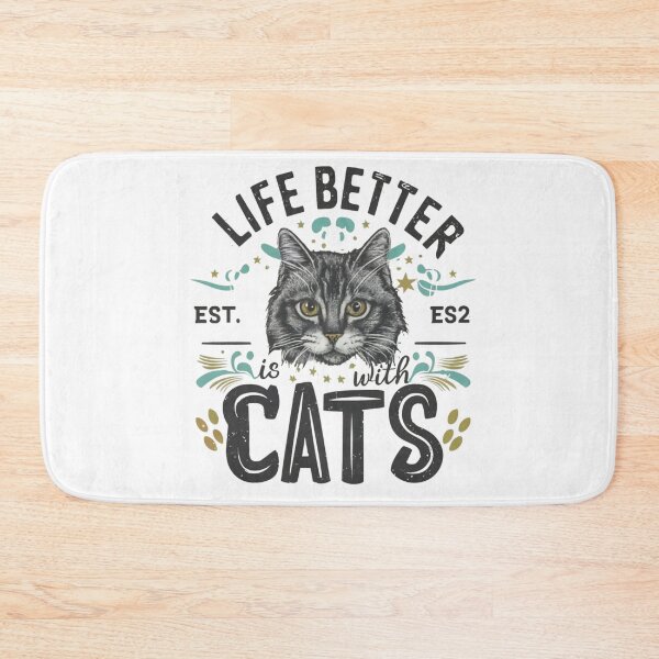 Item preview, life is better with cats designed and sold by IdeasDream.