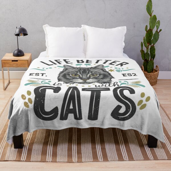 Item preview, life is better with cats designed and sold by IdeasDream.