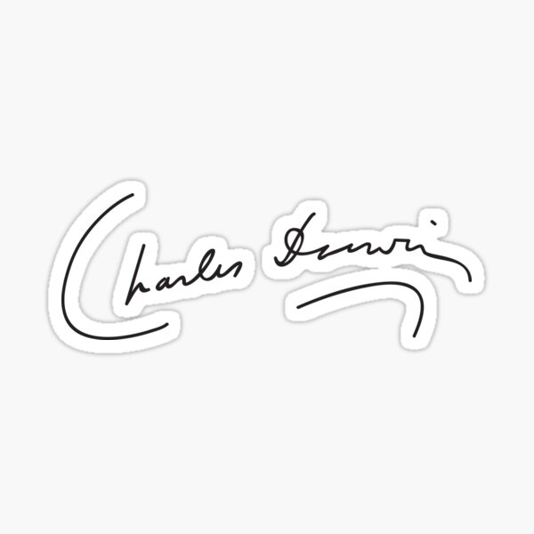 Item preview, Unterschrift von Charles Darwin designed and sold by PZAndrews.