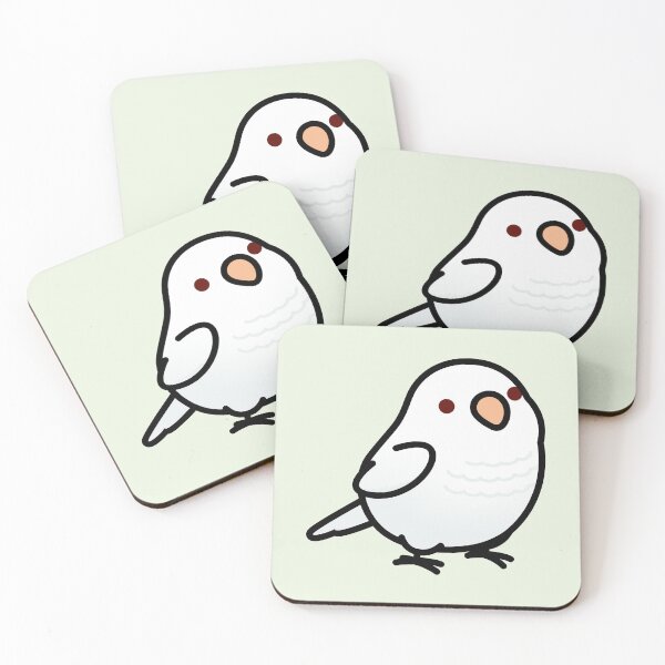 Item preview, Chubby Albino Quaker Parrot designed and sold by birdhism.