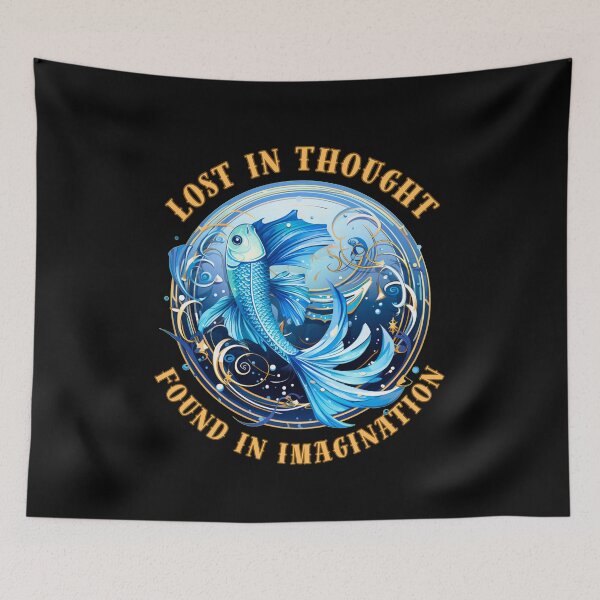 Item preview, Lost In Thought, Found In Imagination. pisces zodiac  designed and sold by ZodiacWonders.