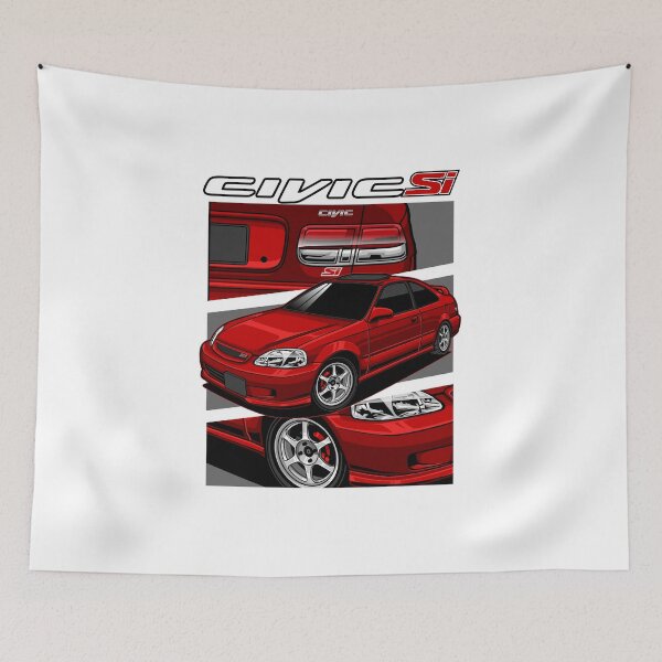 Item preview, Honda Civic Si 2000 Red designed and sold by vektoranda.