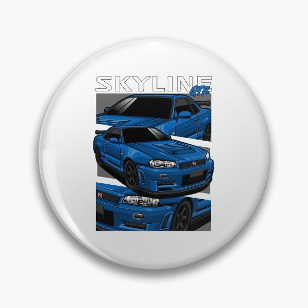 Item preview, Nissan Skyline GTR Blue designed and sold by vektoranda.