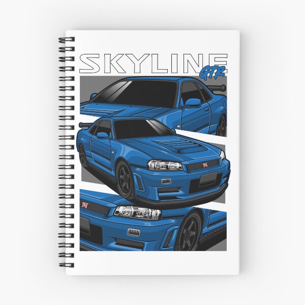 Item preview, Nissan Skyline GTR Blue designed and sold by vektoranda.
